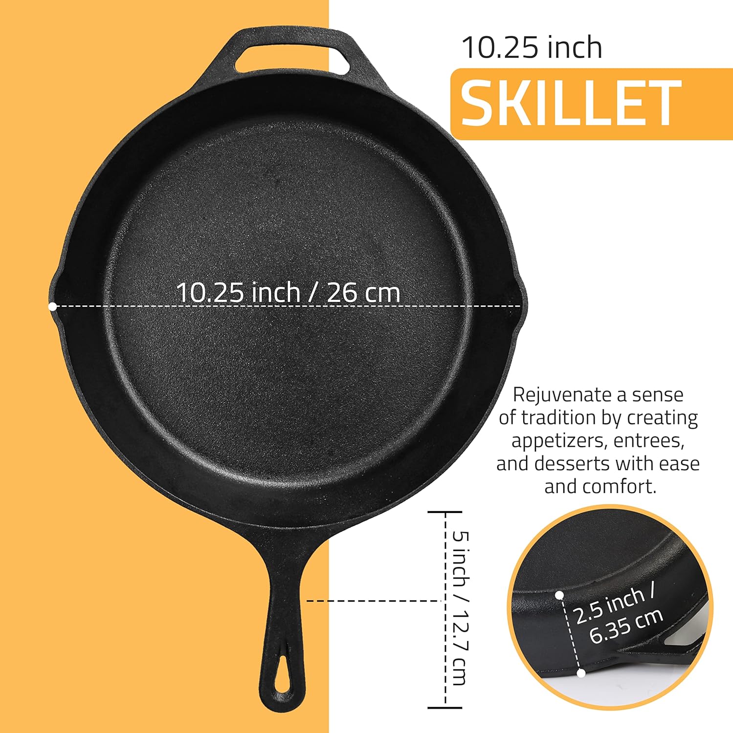 Utopia Kitchen - Cast Iron Skillets