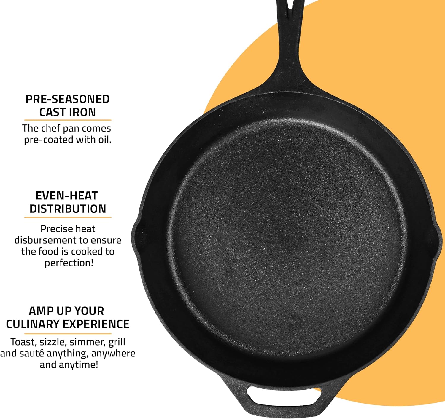 Utopia Kitchen - Cast Iron Skillets